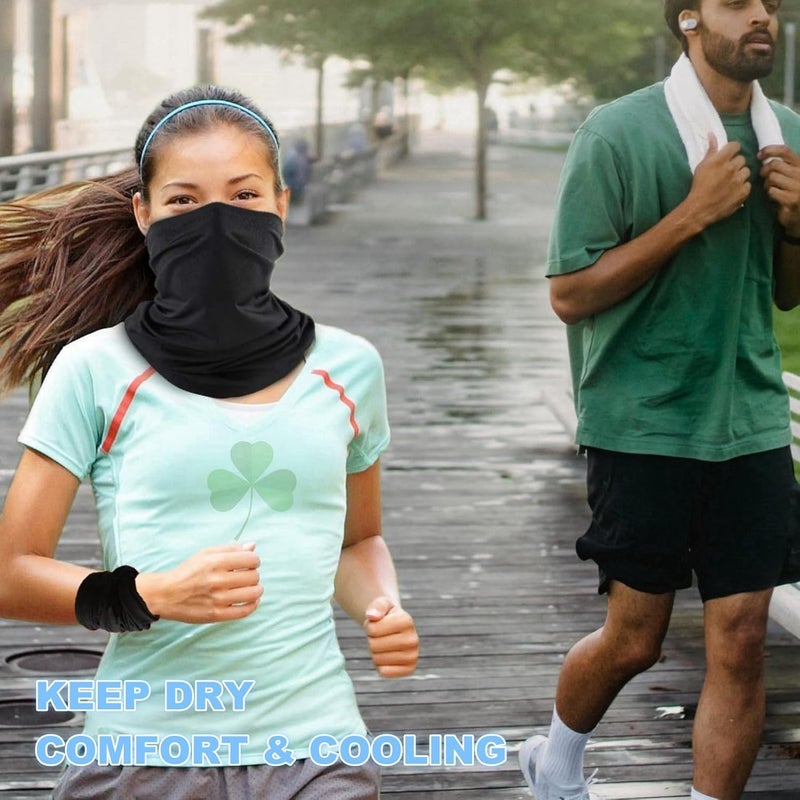 Coolzu Neck Gaiter Face Mask: Scarf Gator Breathable Balaclava Cooling Cover Masks for Men Women - Image 2